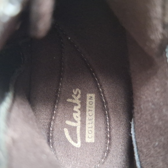 Clarks Collection  Dark Brown Lace-Up Boots Size 5M - Picture 8 of 10